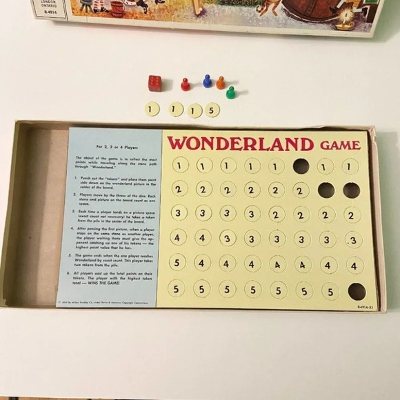 Rare Vintage 1969 Wonderland Nursery  Rhyme Characters Board Game Never Played - Picture 8 of 11